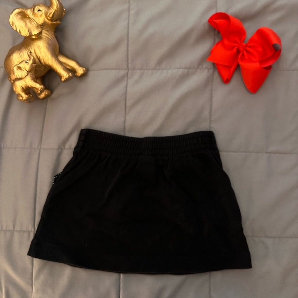Janie and Jack Black Mini Skater Skirt for Casual Night Out - Picture 2 of 3
